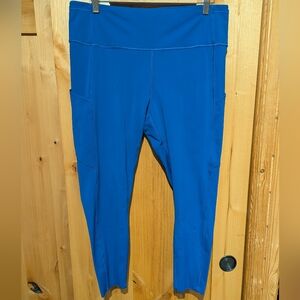 Lululemon Royal Blue High Rise Leggings Size 16 Pockets Fast and Free